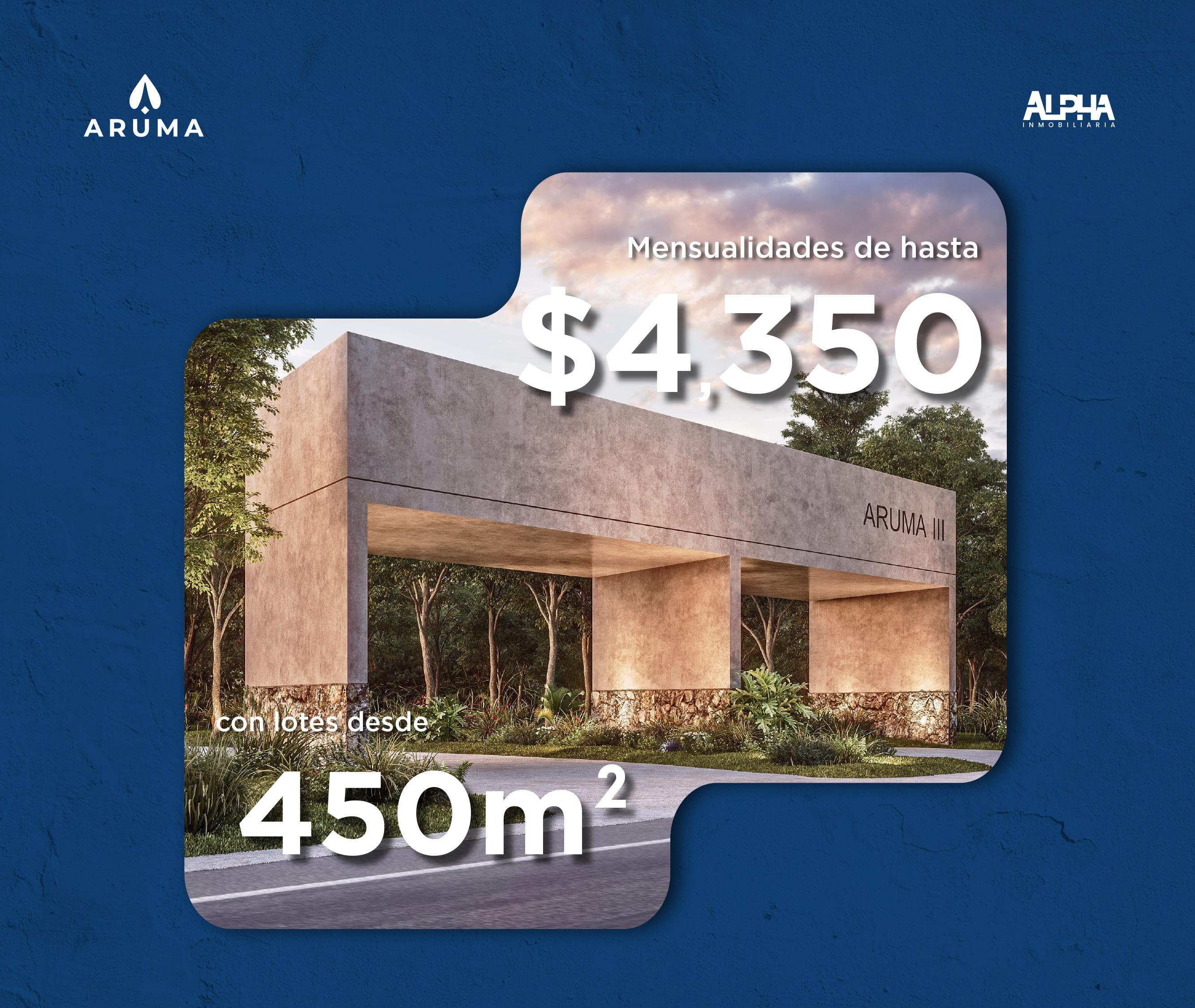 ARUMA I Terreno de 450 m² en Yucatán
