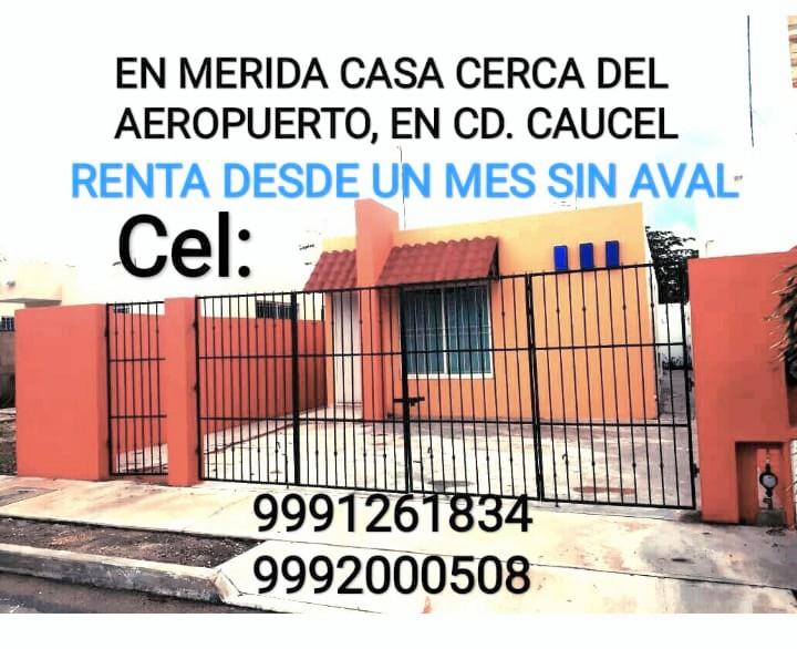 Casa con 3 habitaciones cerca del Aeropuerto, Renta DESDE UN MES, sin aval, con renta y deposito damos llaves